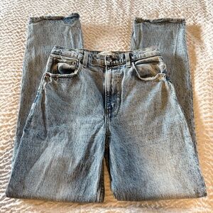 Abercrombie & Fitch Distressed Acid Wash 90’s Straight Fit Women's Jeans